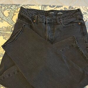 Old Navy High Rise O G Loose Black Jeans, Size 14